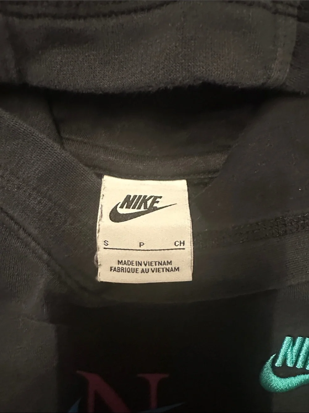 Nike Black Hoodie & Joggers with Purple and Blue Logo Accents - Picture 2 of 6
